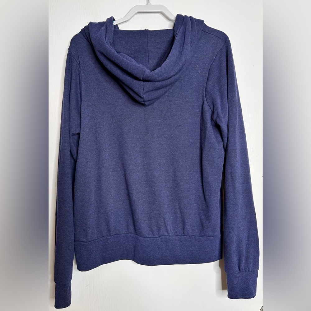 Aviator Nation Dark Blue Hoodie with Colorful Stripes. Men’s Medium - Picture 6 of 7